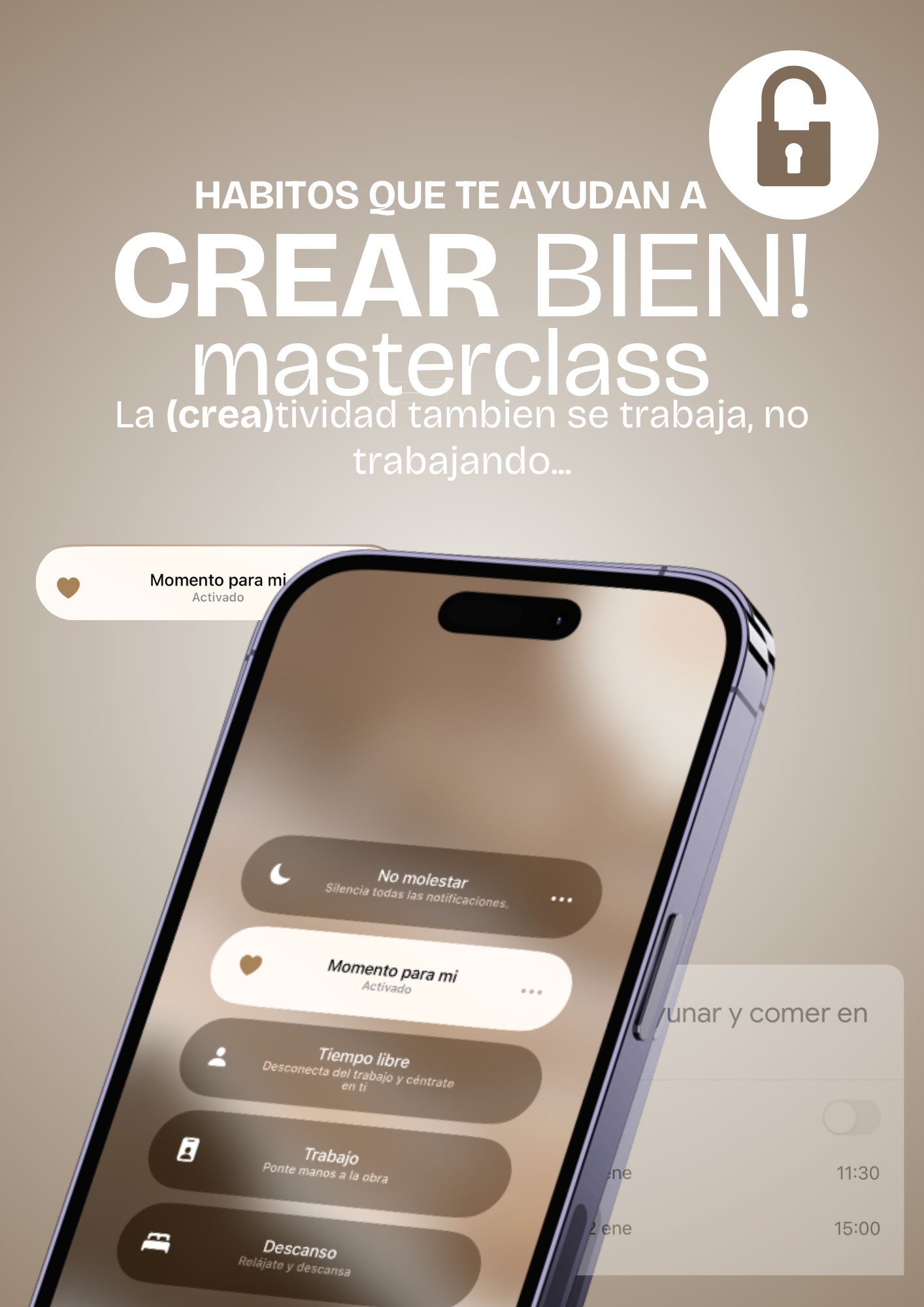Masterclass - Hábitos para crear